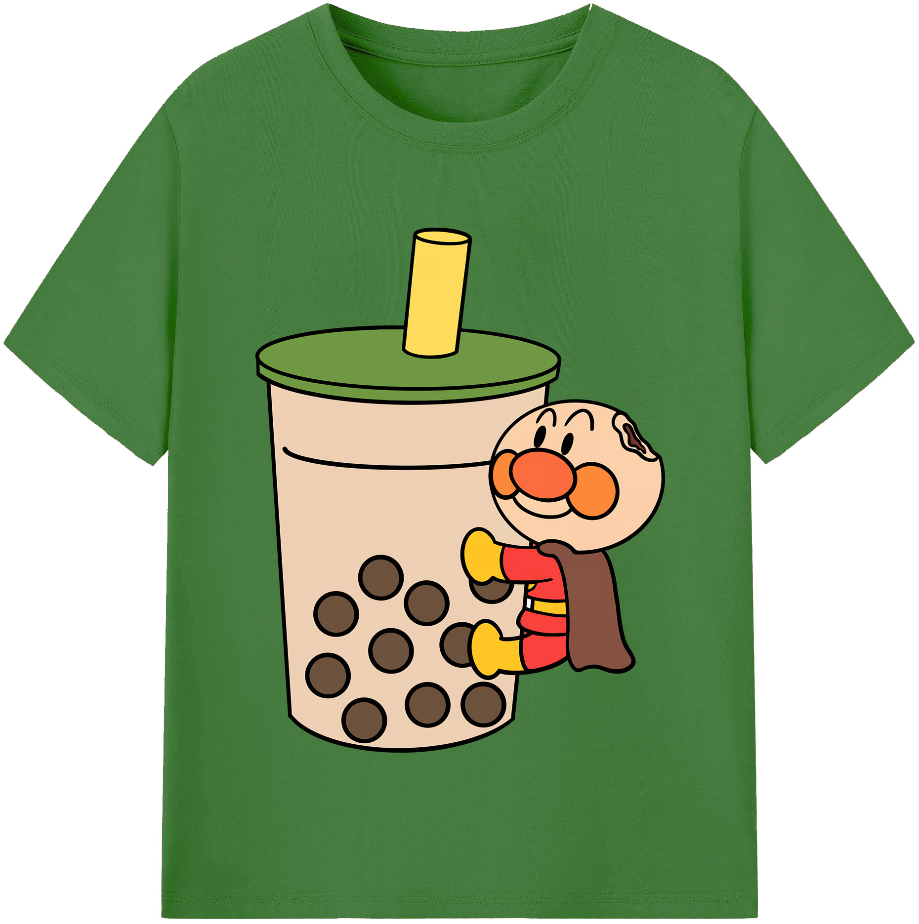 （画像用） アンパンマン Anpanman レディースカジュアルプリントTシャツ（綿100％）